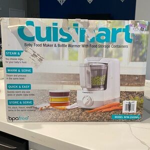 Cuisinart Baby Food Maker & Bottle Warmer with Containers - White